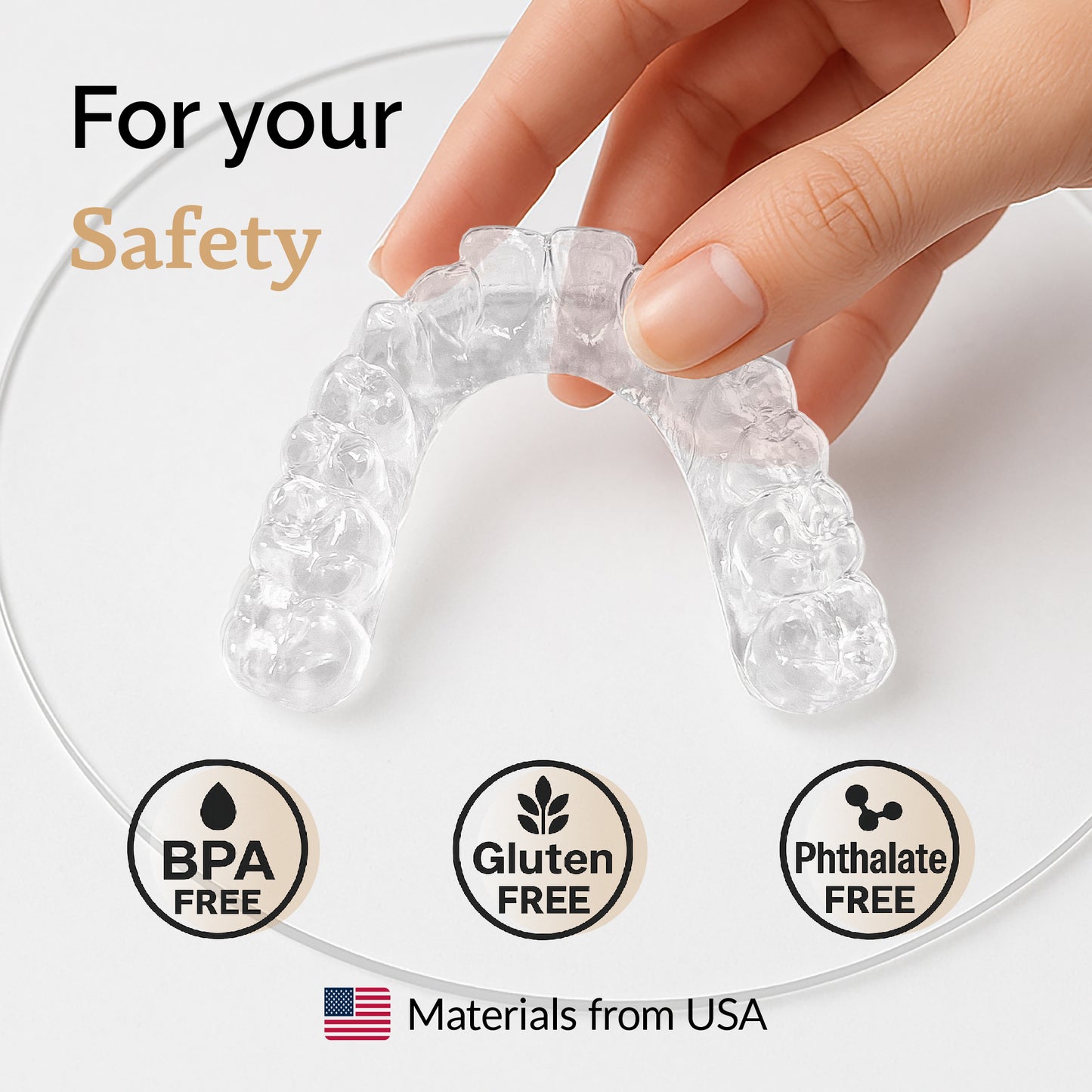 Custom Clear Retainer for Smile Maintenance (Upper or Lower)