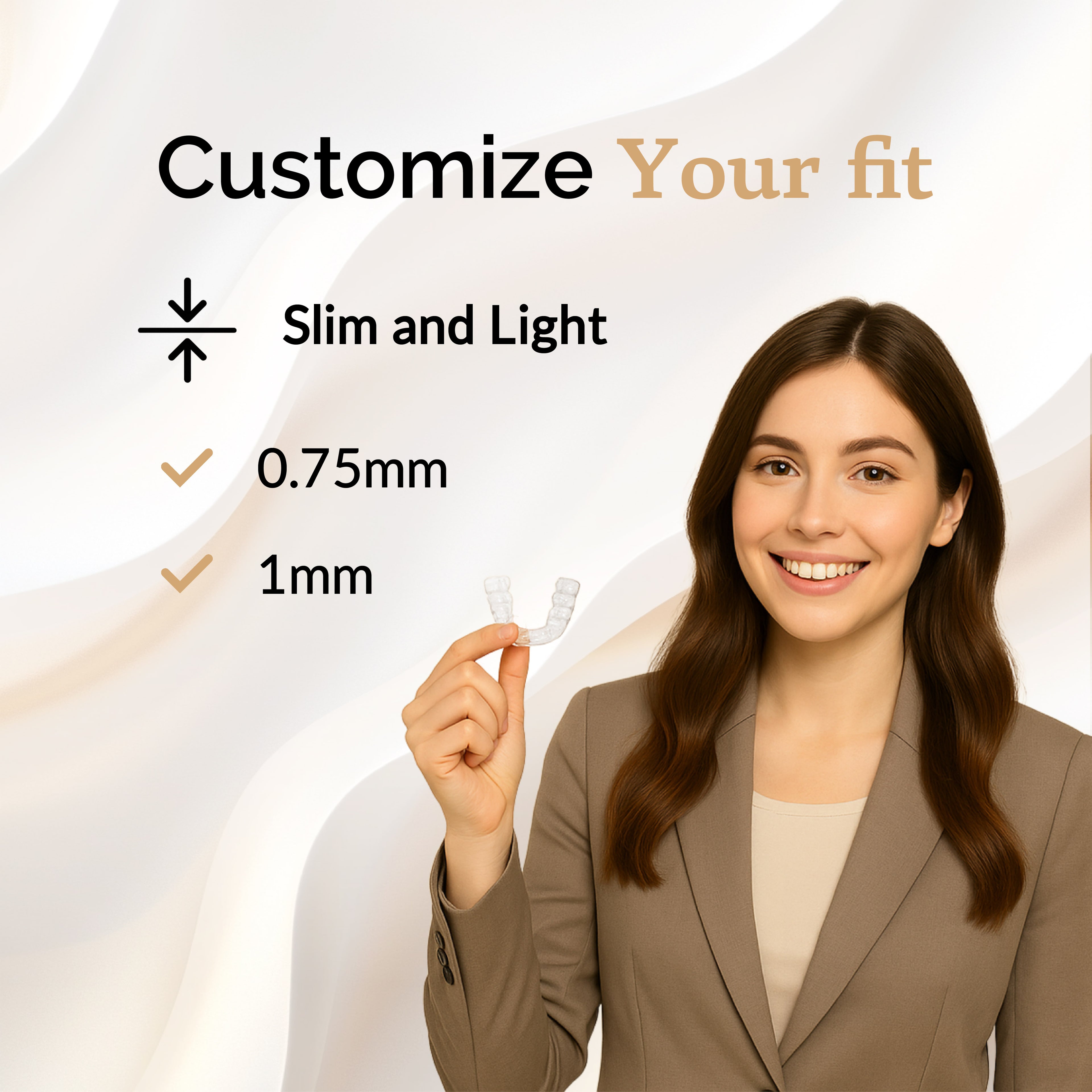 Custom Clear Retainer for Smile Maintenance (Lower)